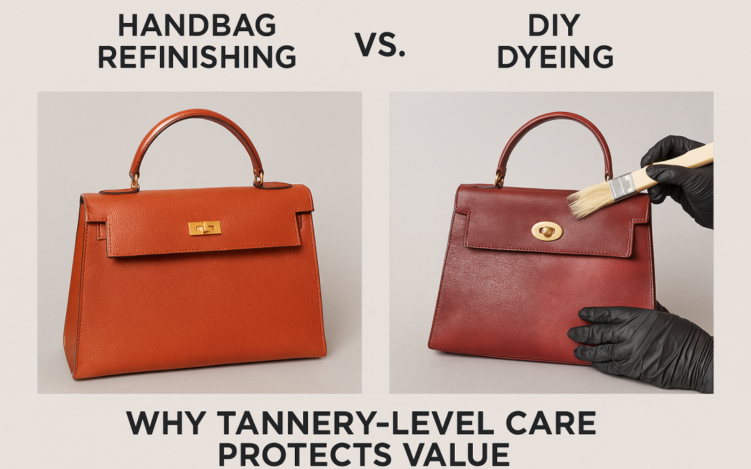 Handbag Refinishing vs. DIY Dyeing: Why Tannery-Level Care Protects Value